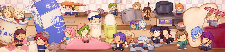 cooking zine spread